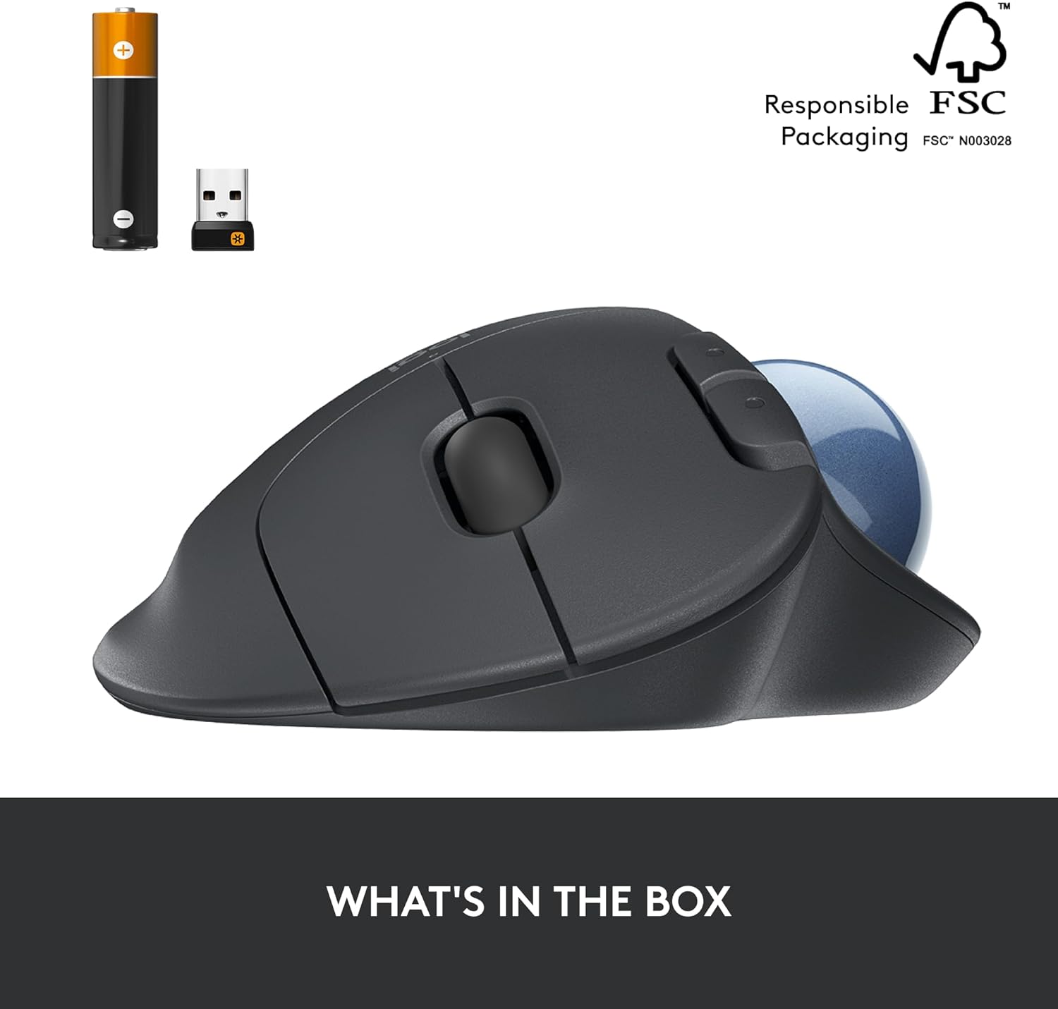 Logitech ERGO M575 Wireless Trackball Mouse Logitech ERGO M575 Wireless Trackball Mouse